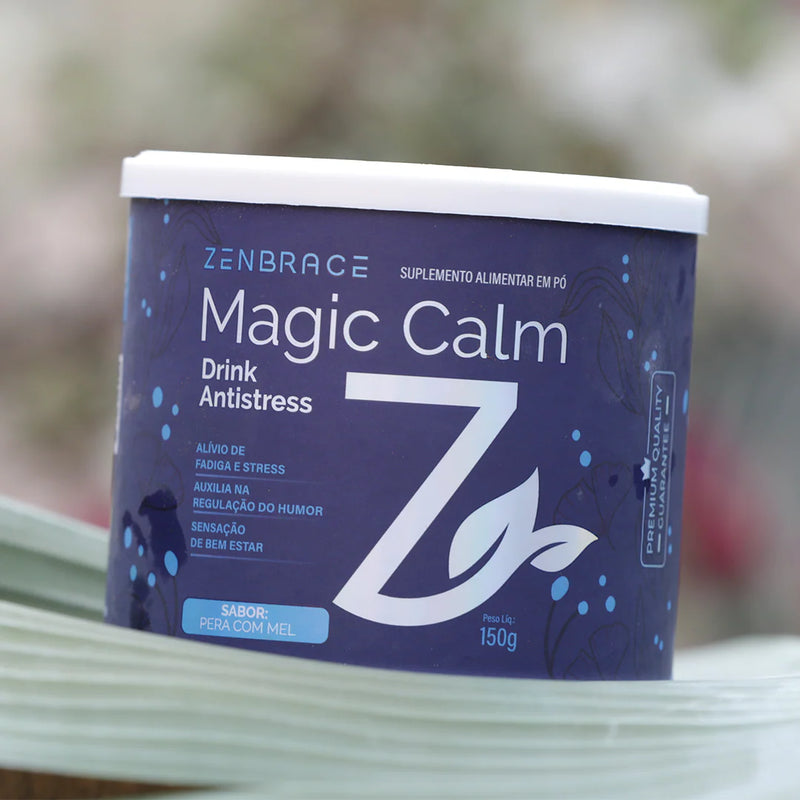 Magic Calm Suplemento para Relaxamento e Bem-Estar Magnésio, Triptofano e Inositol